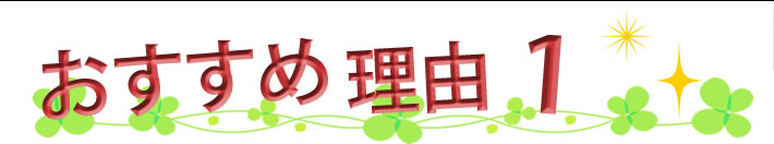 おすすめ理由1