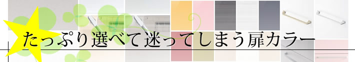 たっぷり選べて迷ってしまう扉カラー